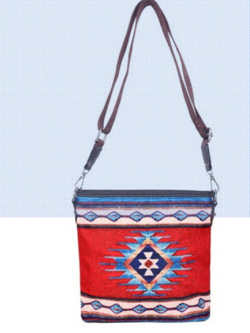Montana West Aztec Canvas Cross Body/Shoulder Strap NWT